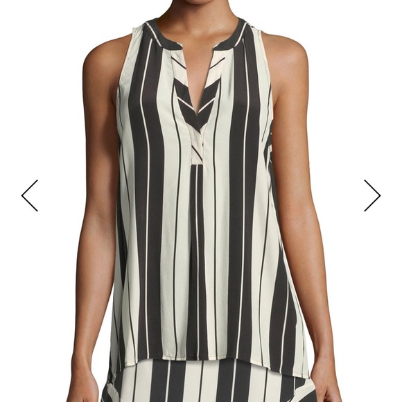 Joie Aruna sleeveless striped silk top sz XS - Picture 3 of 6